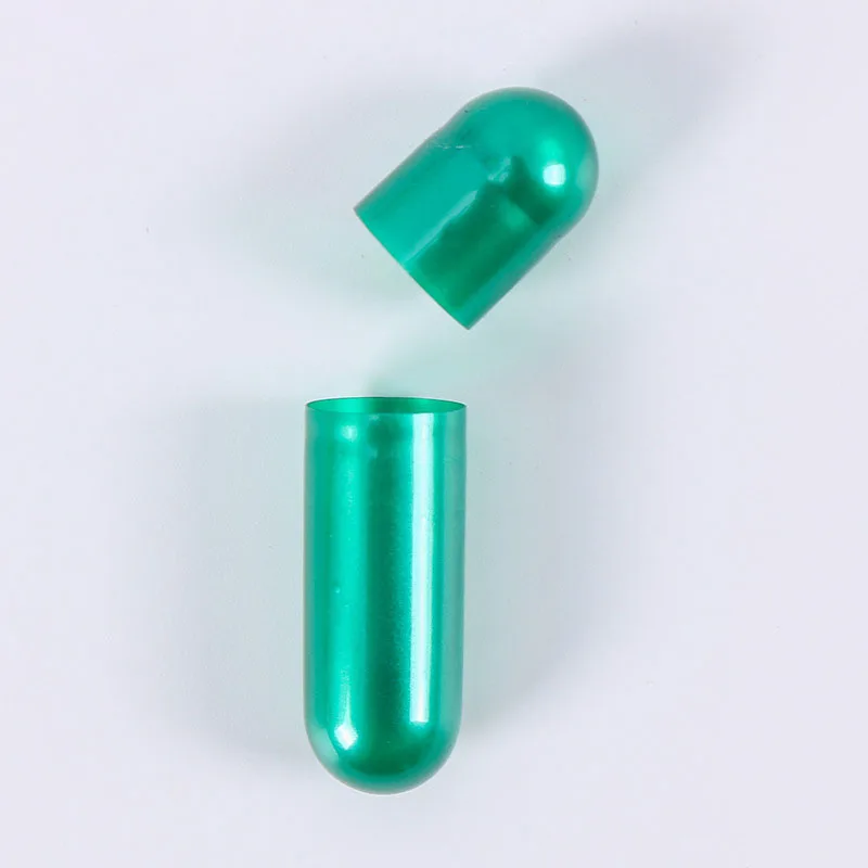 1000 pezzi di dimensioni Standard 00 # capsule vuote di gelatina dura verde, capsule di gelatina vuote medicinali, capsule unite o separate