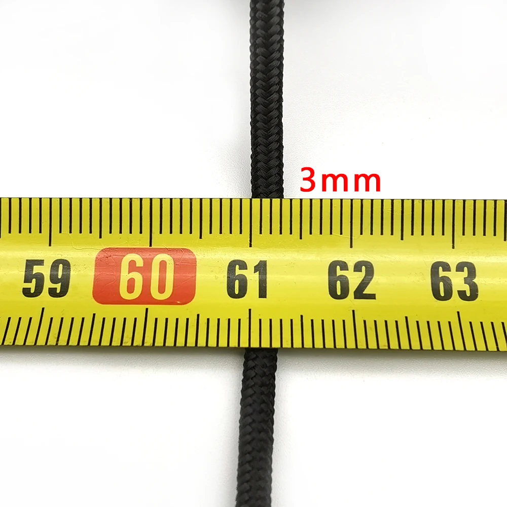 3mm Solid Parachute Cord Lanyard Rope Mil Spec Type One Strand Climbing Camping Survival Equipment Paracord