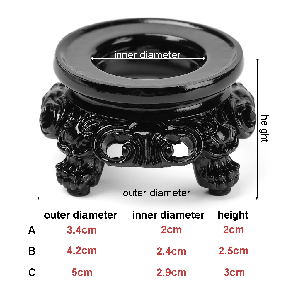 Sphere Support Retro Crystal Ball Stand Branch Base Miniature Sphere Stone Decor Holder Display Stand Collection Home Decoration