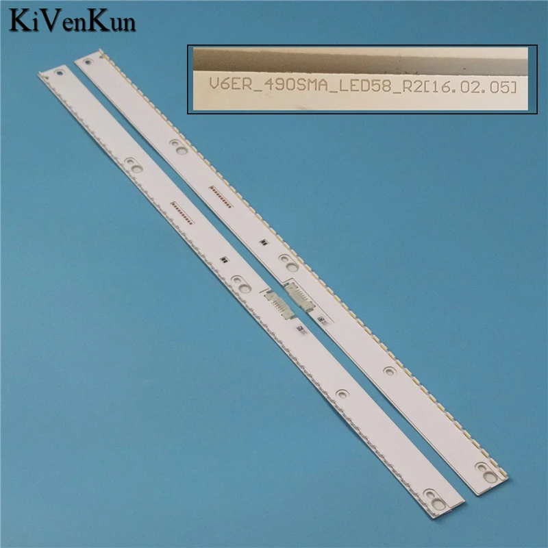 

TV Lamp Kits LED Backlight Strips For Samsung UN49MU7100F UN49MU7600F UN49MU700DF UN49MU7500F 49" LED Bars Bands Rulers