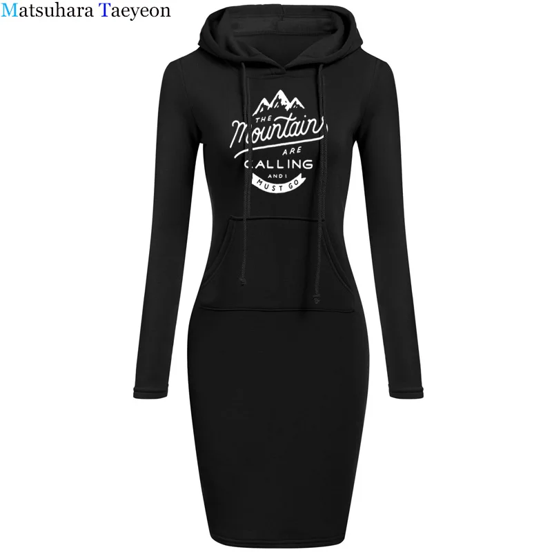 The Mountains Are Calling Outdoorer Fashion Summer Women Dress Hot Elling Dresses for Woman High Quality Cotton for Lady