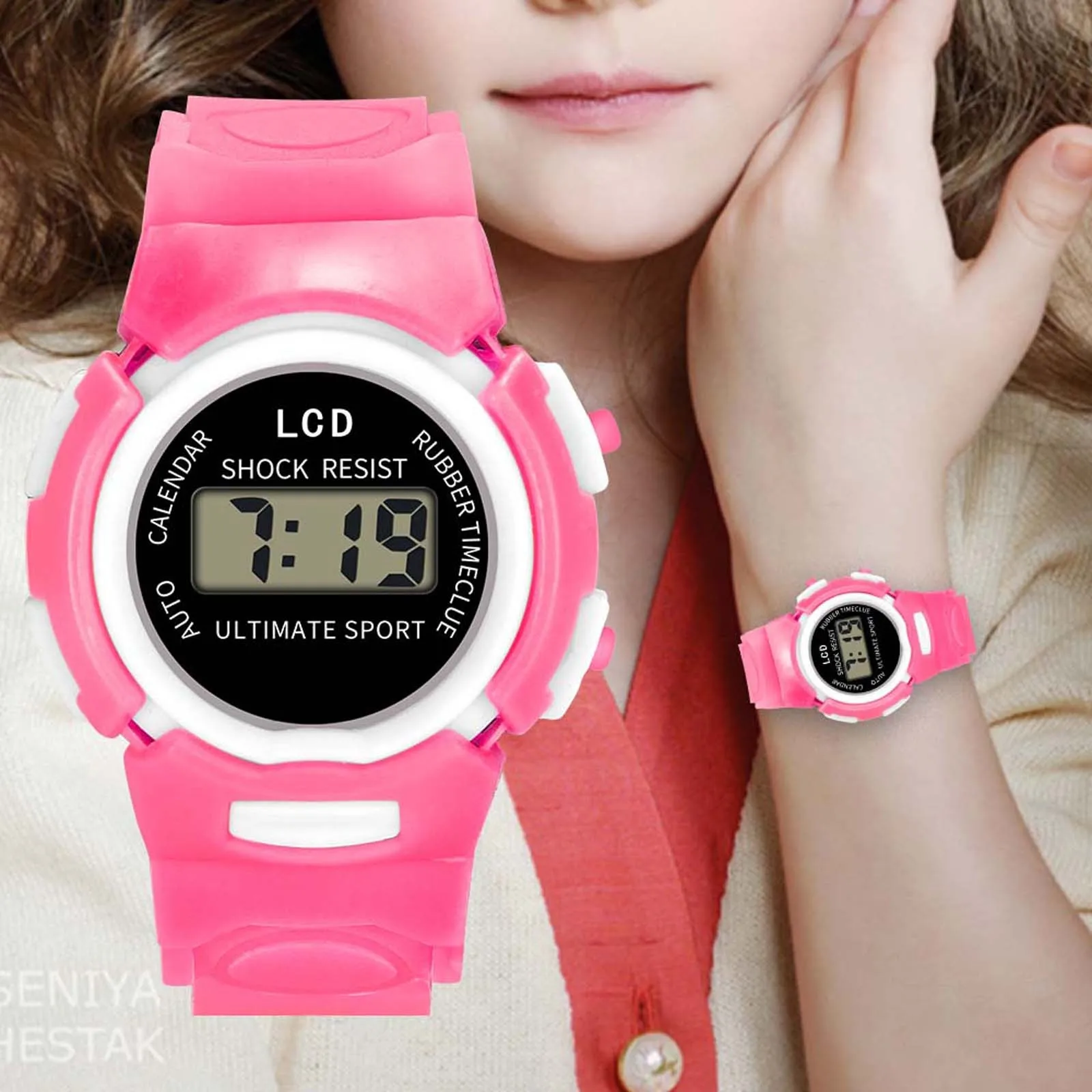 Children Watch A Sport Kids Watches Silicone Strap Led Digital Watch For Kid Children Student Girl Boy Wristwatch Clock