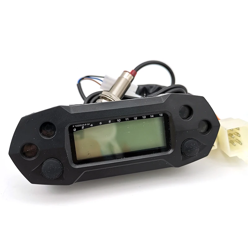 Universal Motorcycle LCD Mini speedometer digital odemeter electric injection and carburetor meter