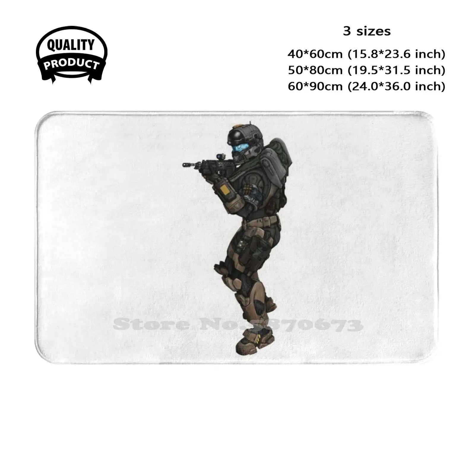 Class 3 Soft Cushion Home Carpet Door Mat Car Rug Reach Carter Kat Jun Emile Jorge Noble 6 Noble Team Covenant Master Chief