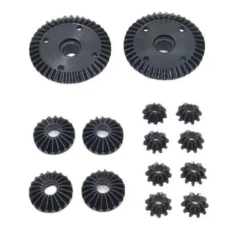 WLtoys 104001 104002  RC car Upgrade metal refit spare parts 40t 20t 10t differential gear Front and rear differential boxes