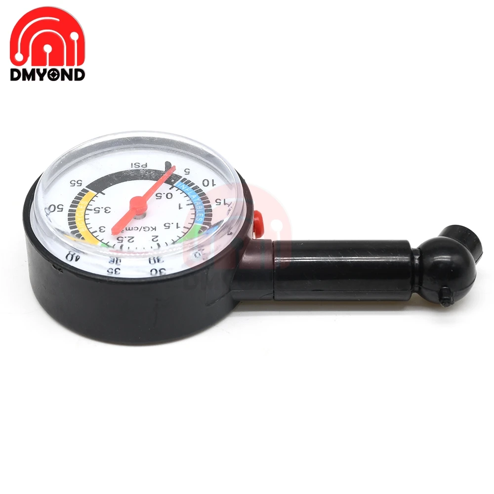 Digital Pointer Car Tyre Tire Pressure  Gauge Car Pressure Gauge with Pointer Color Dial For Car Auto Motorcycle Vehicle Test