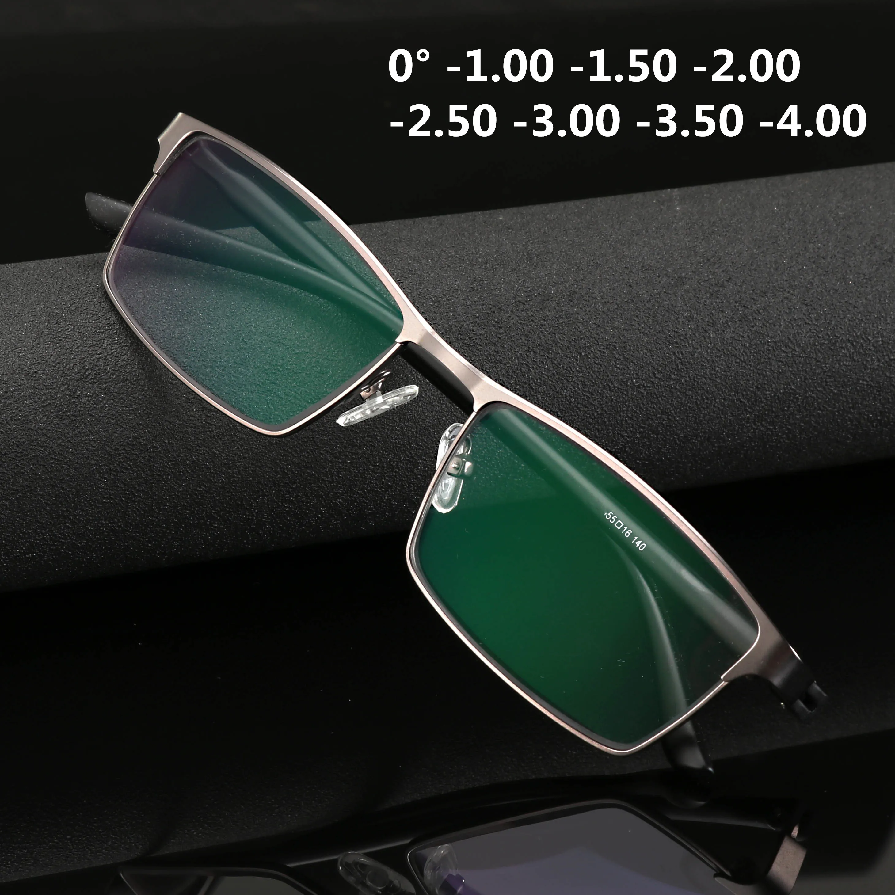 High Quality Anti Blue Light Finished Myopia Glasses Men Fashion Full Frame Short-sighted Eyeglasses -1.0 -1.5 -2.0 To -4.0 TR90