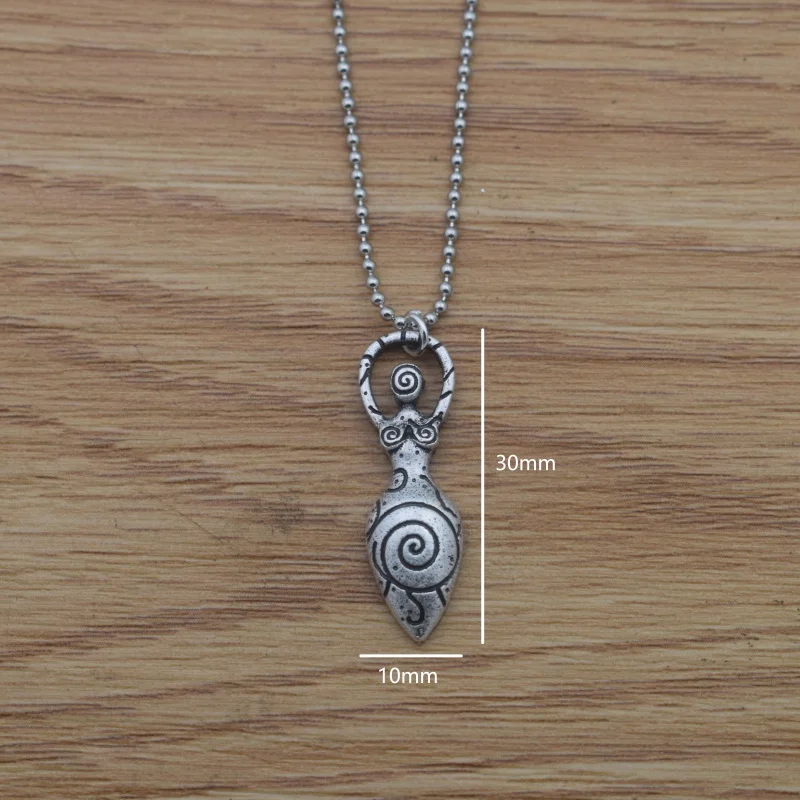 Fertility Goddess Pregnancy Pendant necklace Mother Earth Lovely Charms Jewelry With Card