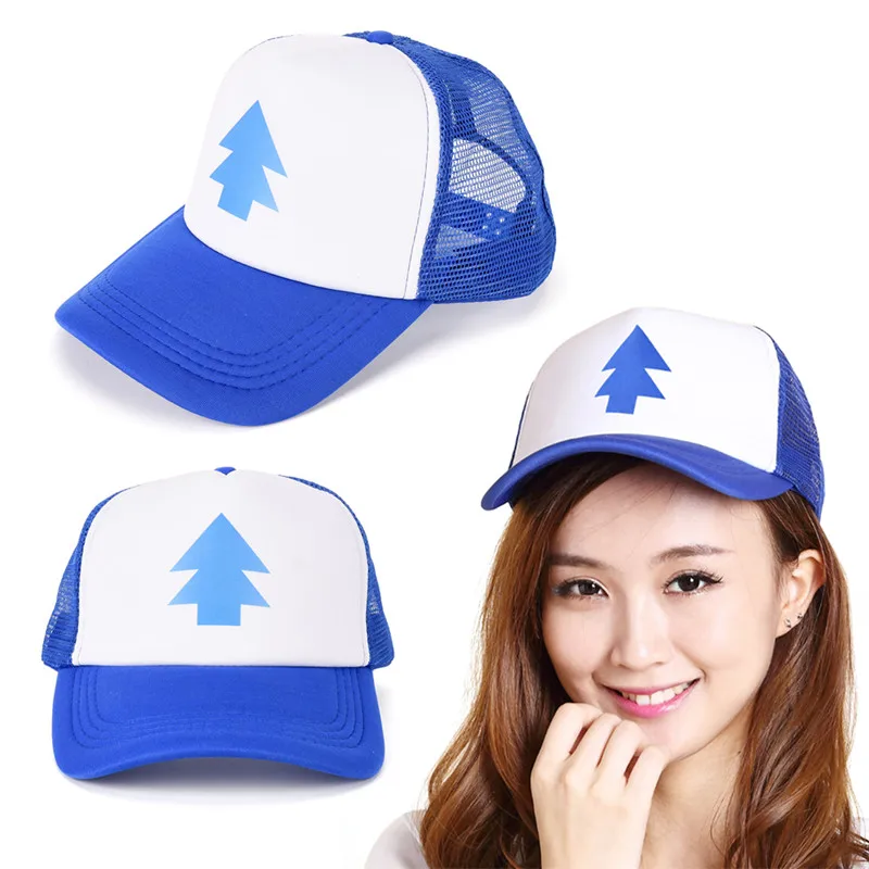 Women Men Trucker Baseball Cap Pine Tree Dipper Gravity Fall Mesh Hat Adjustable