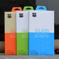 100pcs Empty Retail Package Paper Packaging Box for iphone 1312 11 11pro max Samsung S10+  Tempered Glass Screen Protector Box