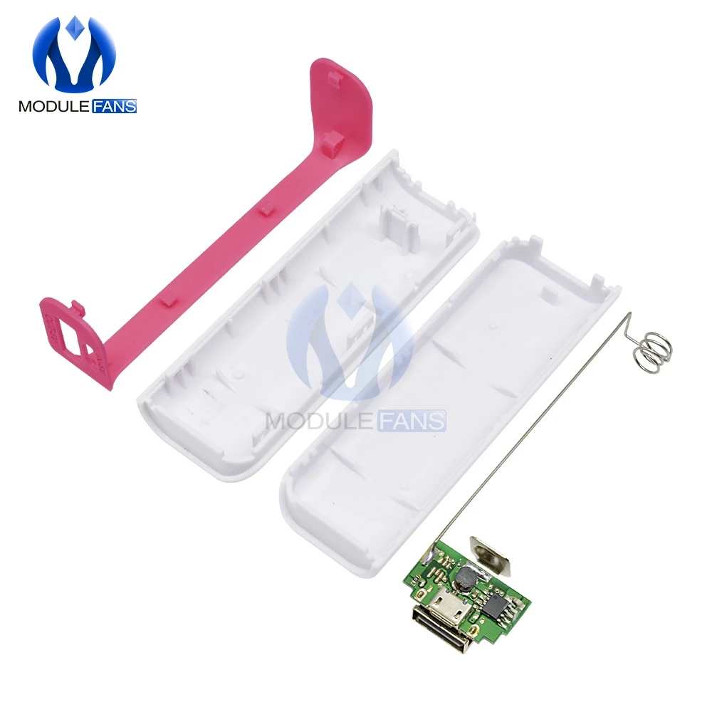 Süßigkeiten Tragbare Led Power Bank Für Handy 18650 Box Telefon Ladegerät Diy Fall Dual USB Power Netzteil Diy elektronische – Detail 3