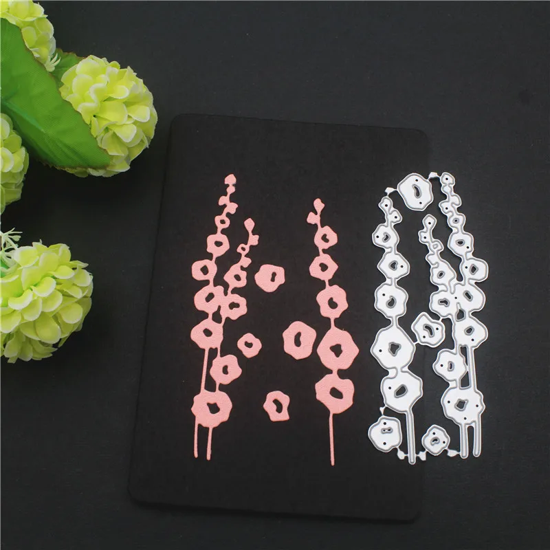 Metal Cutting Dies For DIY Scrapbooking Plum Blossom Flower Shape Embossing Stencils Floral Folder Stamps Template Blade Punch