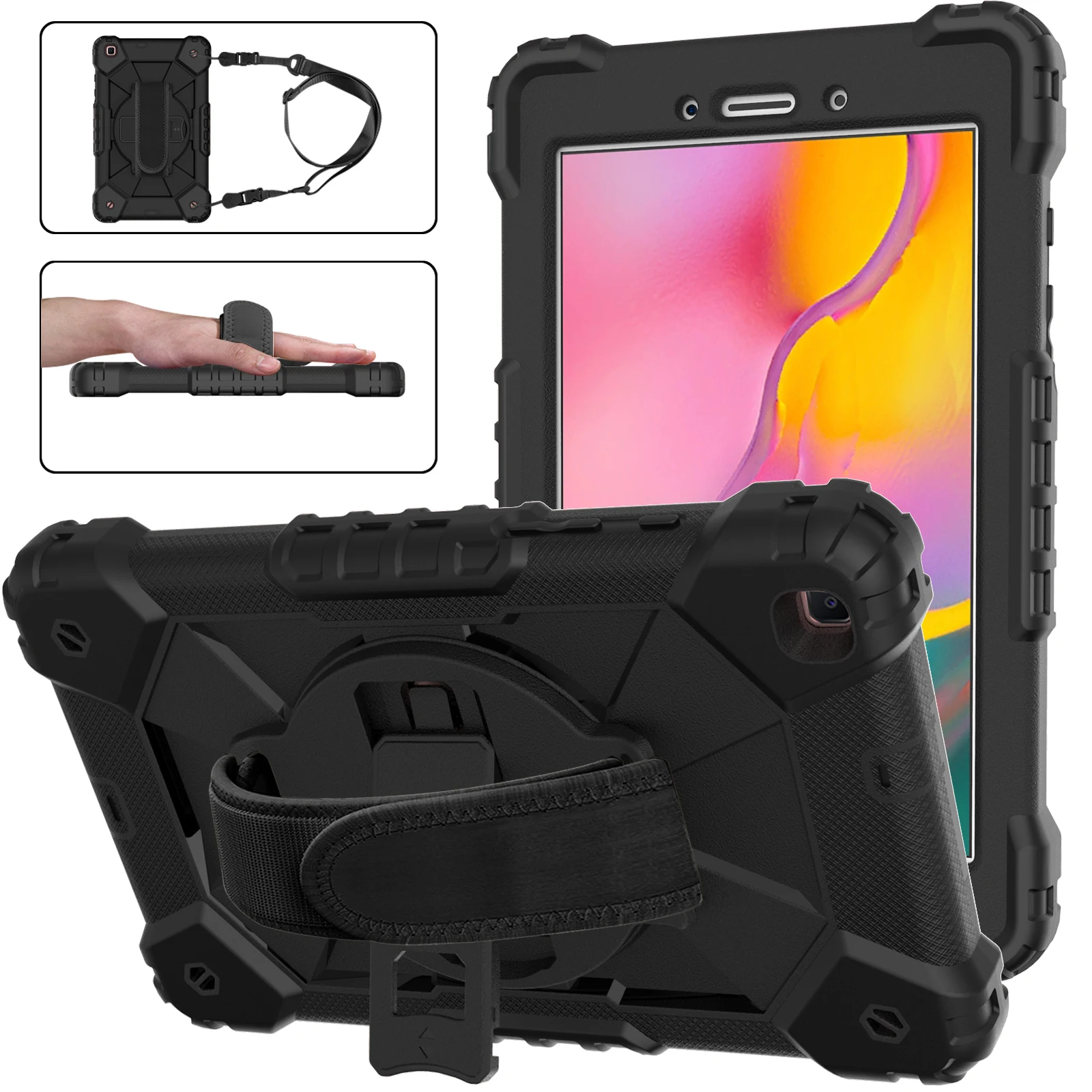 

Cover For Samsung Galaxy Tab A8.0 T290 T295 2019 Case Anti-fall Rugged Duty with Pen Slot Tablet Case For SM-T290 SM-T295 Cover