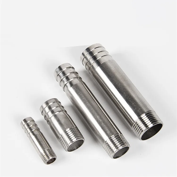 304 Stainless steel Pagoda barb pipe hose fittings connector DN8 DN10 DN15 DN20 DN25 DN30 DN35 DN40