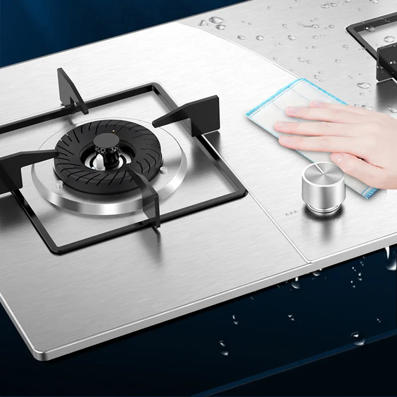 Supor สแตนเลส MS29แก๊สแบบธรรมชาติคู่ฝังอยู่ในกองไฟสูงบนโต๊ะในประเทศ