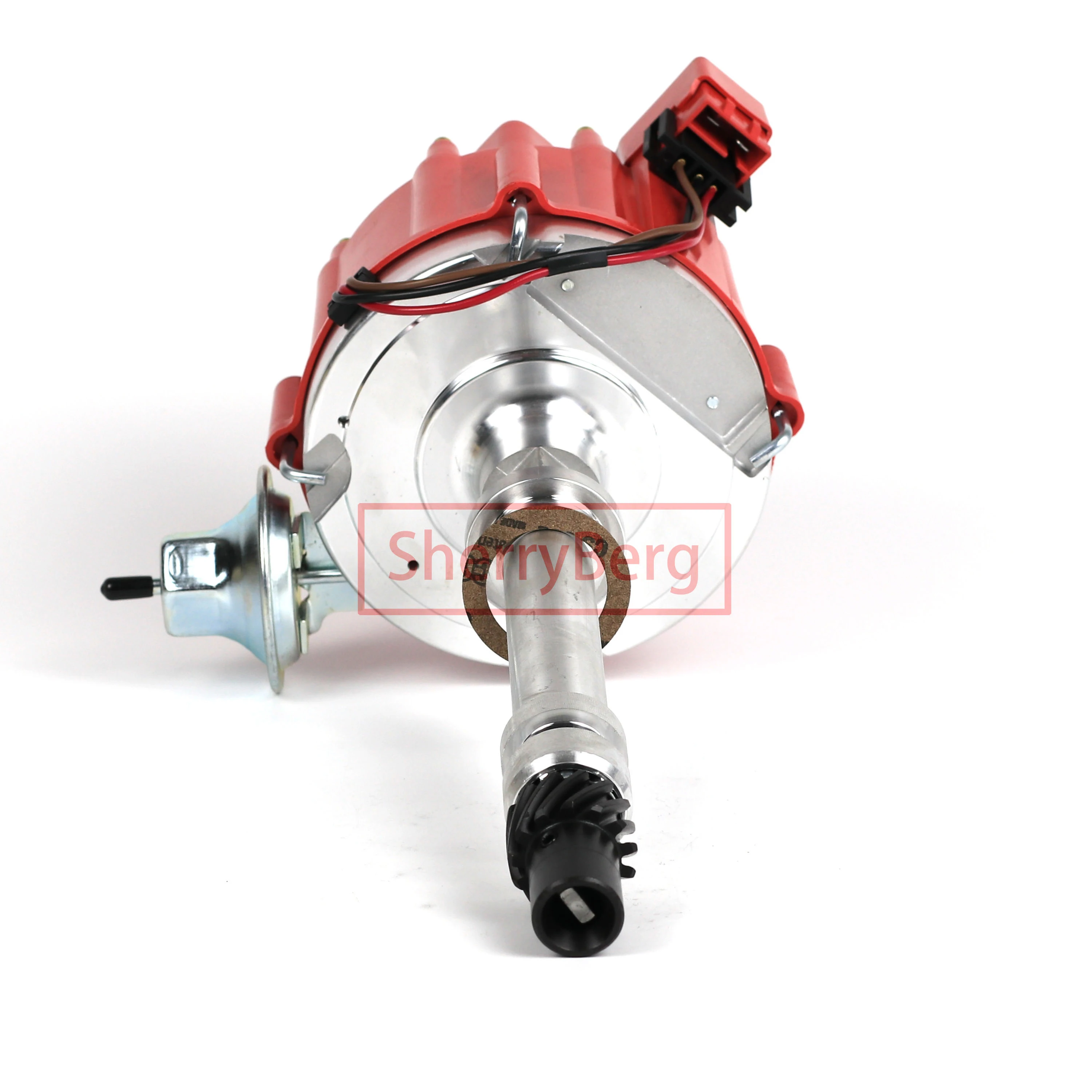 SherryBerg  complete distributor for Small and Big block for Chevy GM aluminum HEI Distributor red cap 327 305 350 454