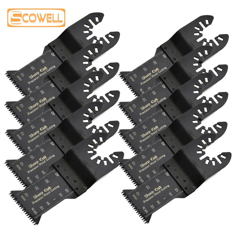 Imagem -02 - Renovação Multi Tool Saw Blades Multimaster Oscilante Ferramentas Elétricas Acessórios para Madeira Mergulho sem Starlock 10 Pack