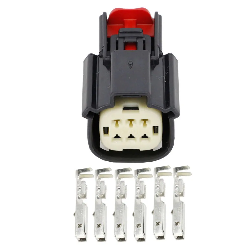 5 Sets 6 Pin Automotive Connector Harness Headlight Plug with Terminal 33472-0606, DJ7068W-1.5-21 33482-0601 33472-0601