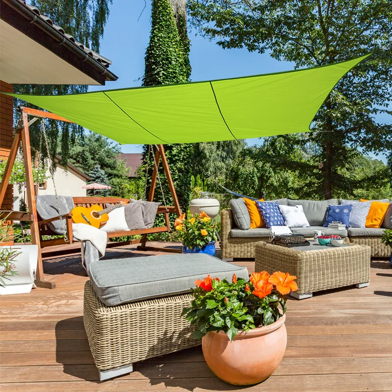 Imagem -02 - Vela de Sombra Retangular para Jardim ao ar Livre Piscina Sun Canopy Impermeável Sunshade Net Várias Cores Disponíveis m 1.8m