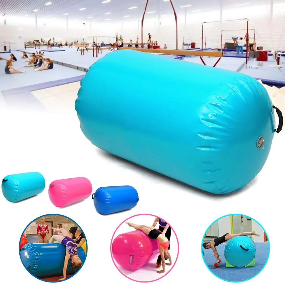 

Inflatable Christmas 100x85cm Inflatable Gymnastics Mat Air Rolls Training Roller Beam Cylinder 120x60/80cm For Sale