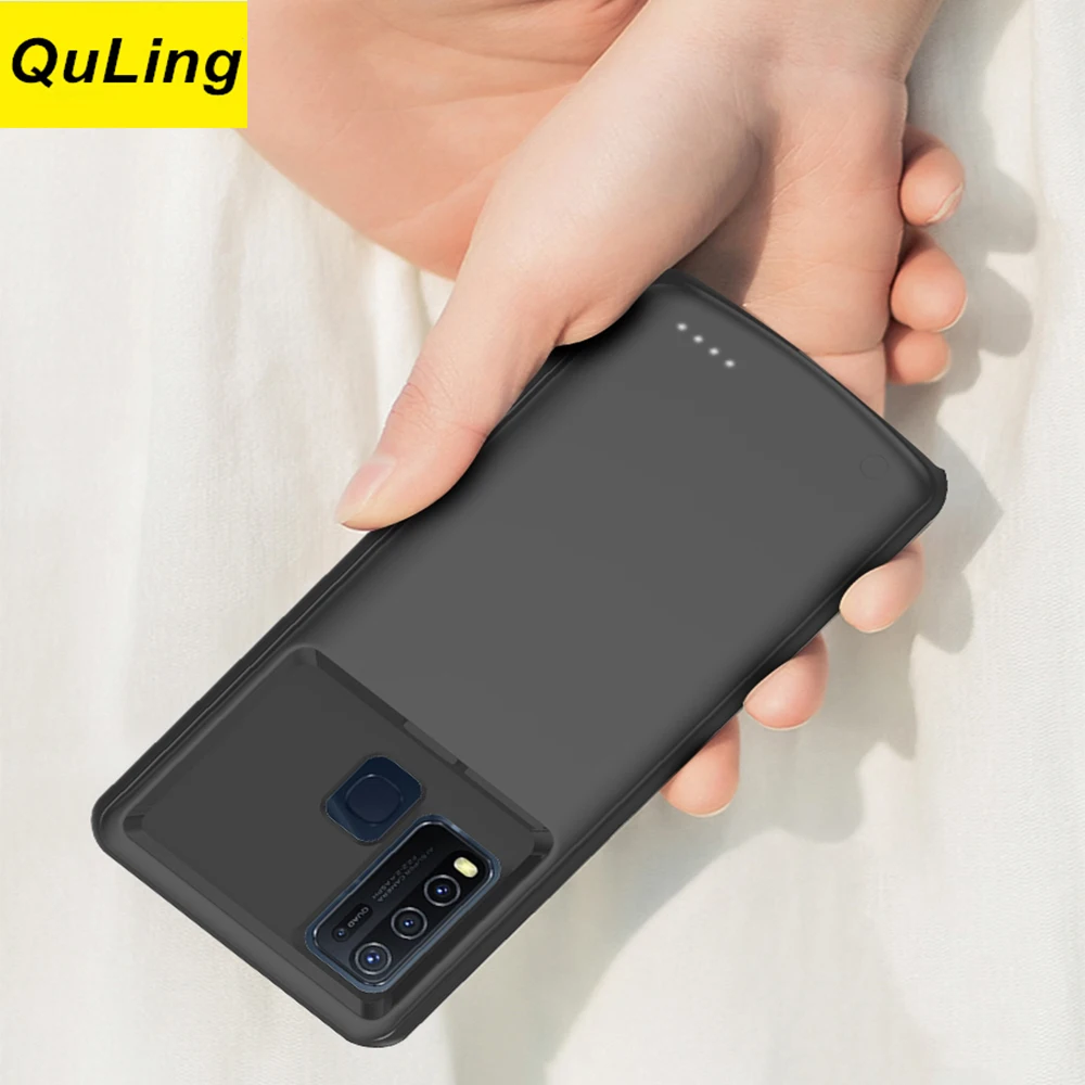 

QuLing 10000 Mah For Vivo Y50 S7 iQOO 5 iQOO Z1X Battery Case Battery Charger Bank Power Case