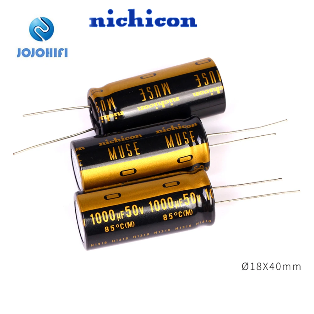 

3pcs 1000UF 50V 18x40mm 85 ℃ Pitch 7.5mmmm 50V / 1000UF MUSE KZ Audio Fever Electrolytic Capacitor for AMP Board