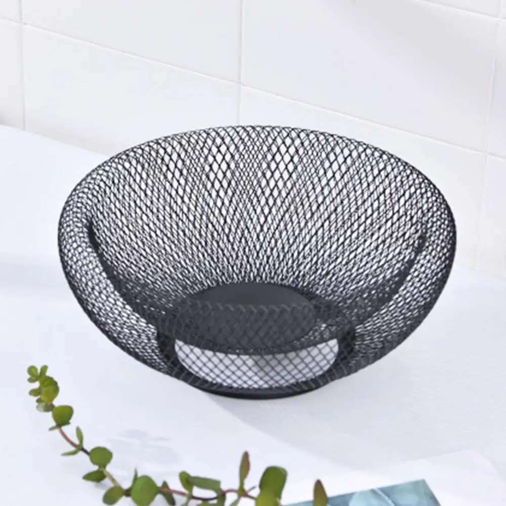 Metal Fruit Vegetable Storage Bowls Eggs Baskets Holder Nordic Minimalism Kitchen Accessories Geometric Design Room Decoration