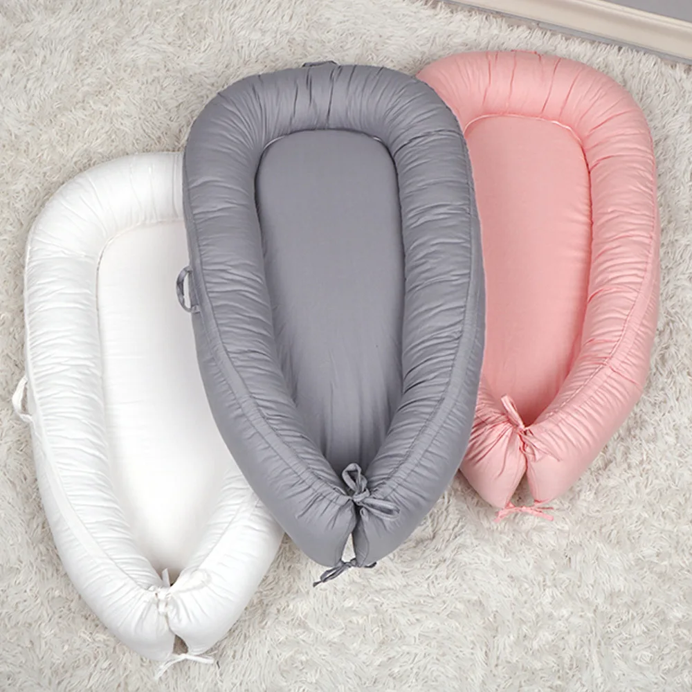 80x50cm Portable Baby Bed Tissu Coton Baby Nest Reducteur De Lit Bebe Crib Baby Bed Cuna De Viaje