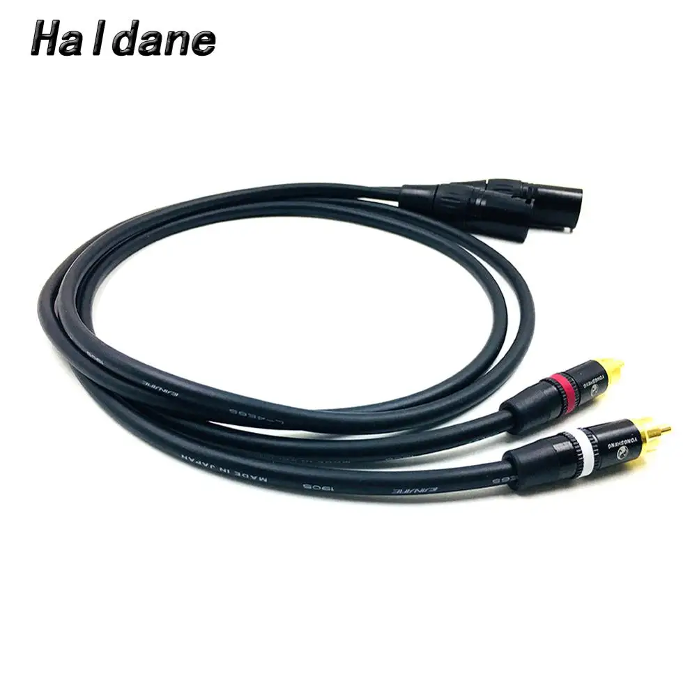 Haldane Pair YS373 RCA Male to XLR Male Interconnect Cable with with 7nOCC Single crystal copperr CANARE L-4E6S 1905 Cable