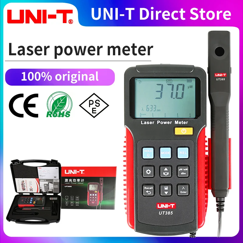 UNI-T UT385 Laser Power Meter Power Analyzer split design Data Logger Laser Sensor Precision Power Measurement