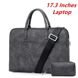 Sac d'ordinateur portable en cuir pour hommes et femmes, sac à main, étui Bombes, beau, simple, mode, affaires, 17 