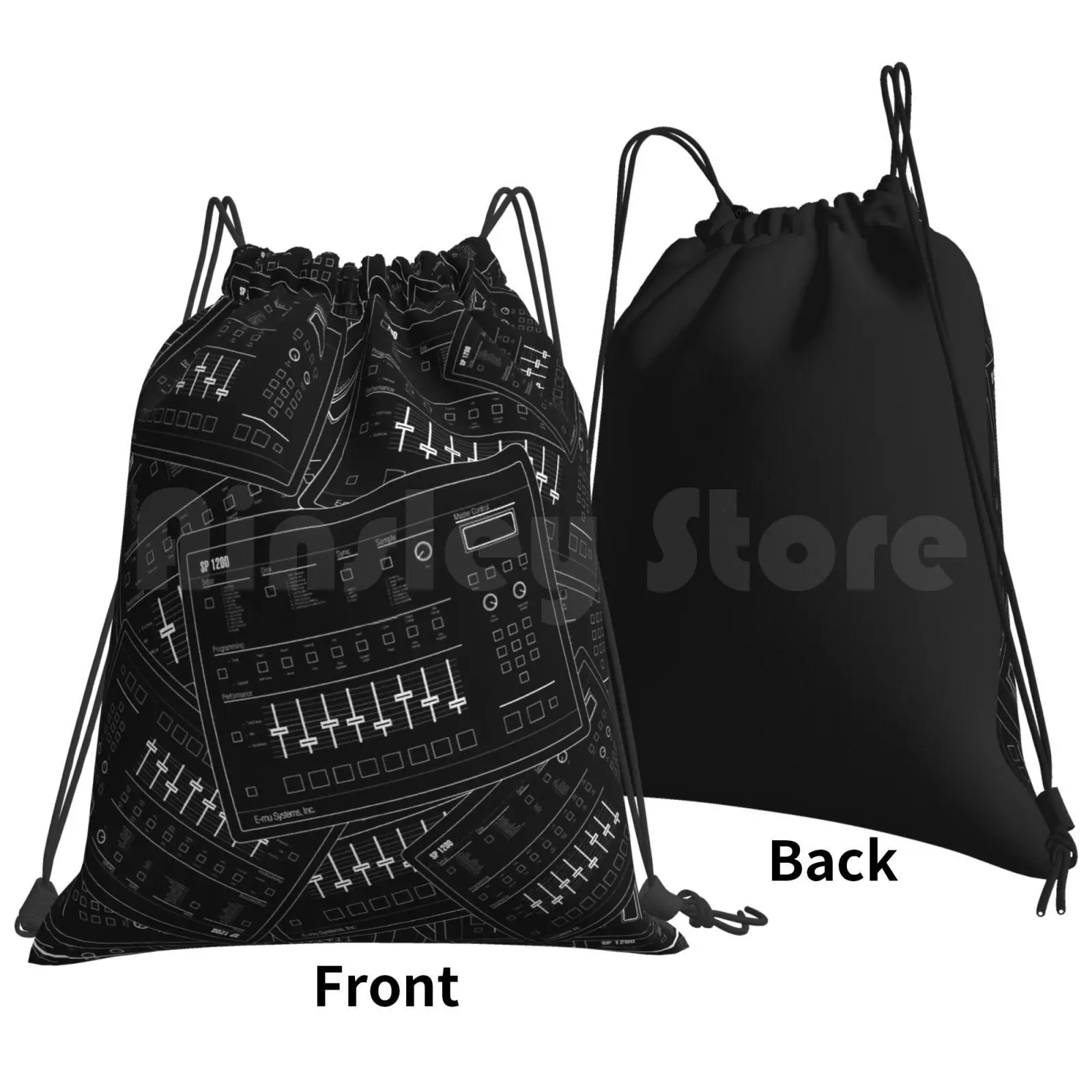 Hiphop Classics : Sp1200 Backpack Drawstring Bags Gym Bag Waterproof Hiphop Rap Hip Hop Trap Mpc Sp1200 Sampler