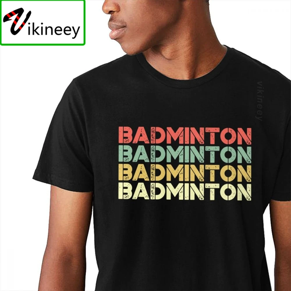 Crewneck Badminton T Shirt Badminton Love Badminton Short Sleeve Vintage For Camisas Natural Cotton Top Tee US Size