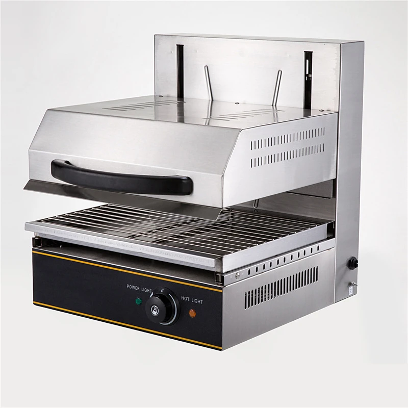 450 sollevamento griglia elettrica 2.8KW inferiore fuoco griglia forno griglia stile occidentale noodle forno acciaio inossidabile spesso