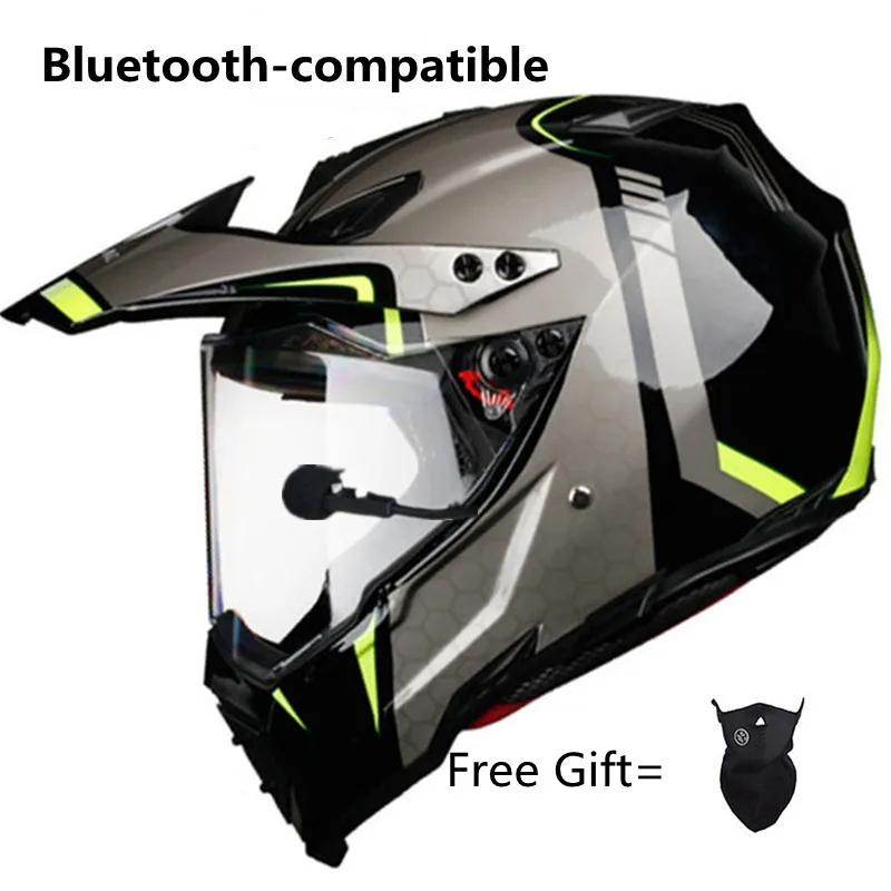 

Motorcycle Wireless Bluetooth-compatible Helmet Headset Hands-free Telephone Call Kit Stereo Anti-interference BT Headset