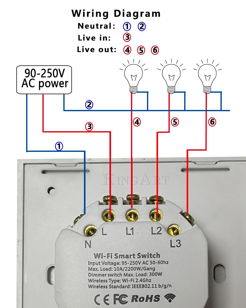 CBE 스마트 홈 WiFi 벽 유리 패널 터치 스위치 EU UK Tuya EWelink 타이밍 1/2/3 Gang Alexa Google 홈 음성 제어