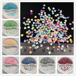 20g 3mm 3D Diamond Nail Sequins Rhomb Colorful Glitter Flakes Paillette Manicure 3D Nail Art Decoration