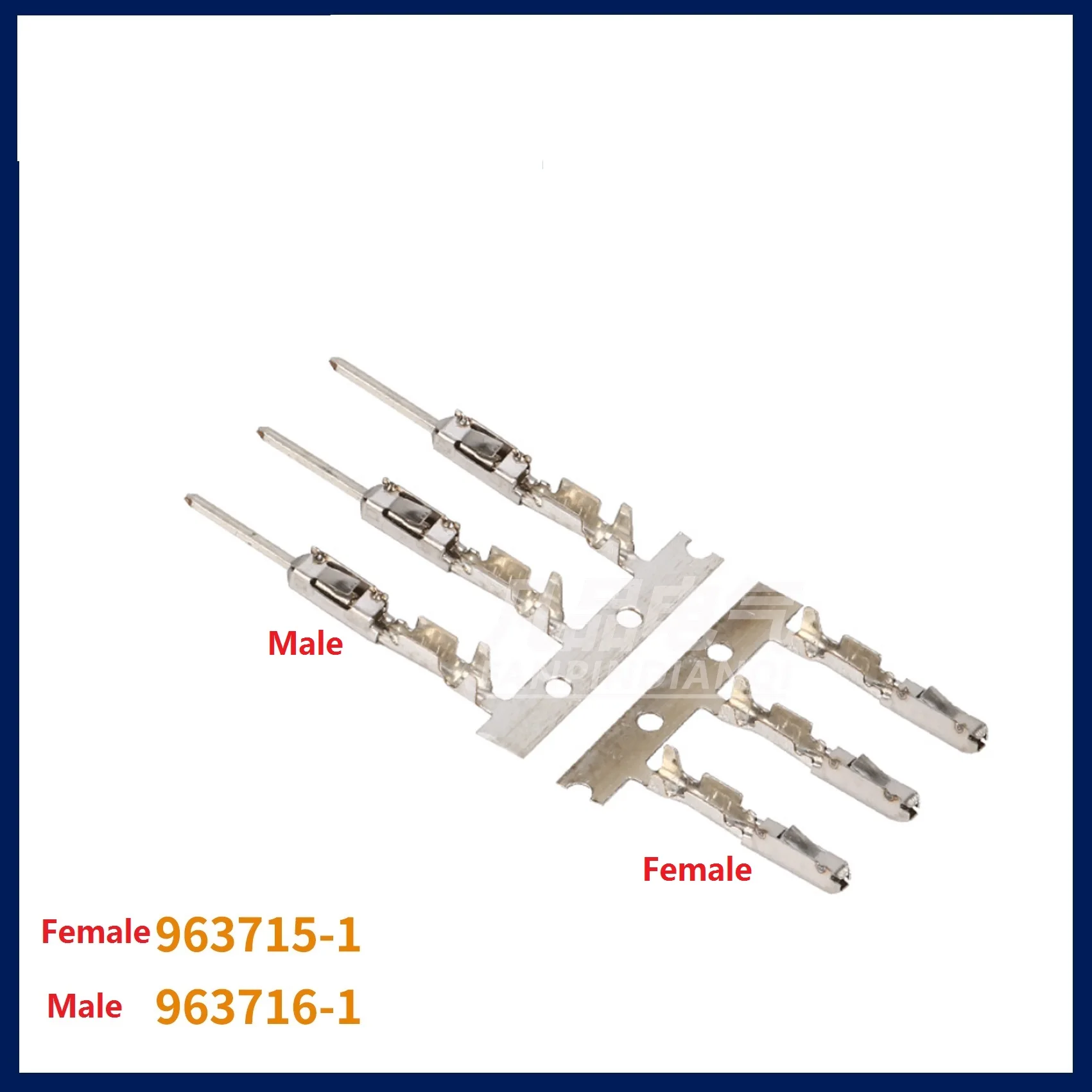 Set of 10/20/50/100/200/500  Automobile connector 5-963715-1 te type 0.64 male and female terminal 963716-1