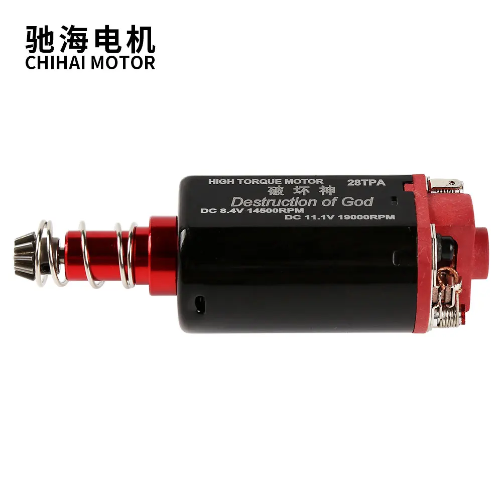 ChiHai Motor CHF-480WA-28TPA  19000rpm Airsoft Motor Long D Hole Low Speed High Torque AEG Gearbox Upgrade