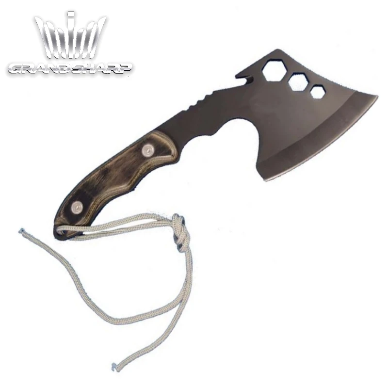 Cuchillo de cuchilla, hacha táctica Tomahawk, ejército, caza al aire libre, Camping, supervivencia, machete, herramienta de mano, hacha de fuego, hacha, llave de hacha