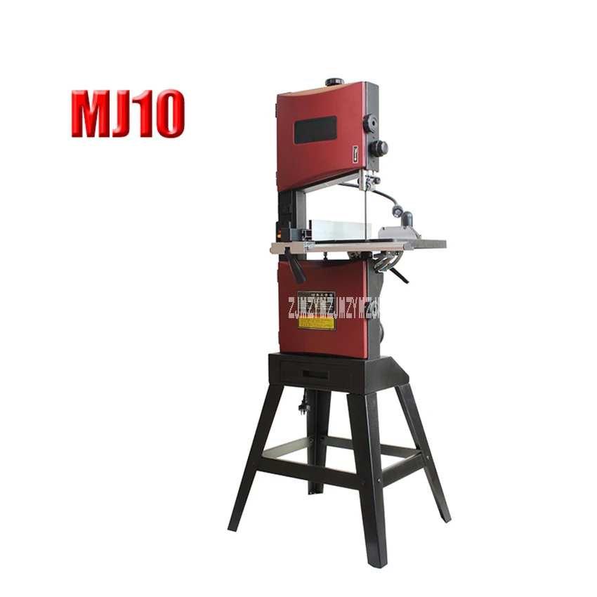 MJ10 10-inch Woodworking Band Saw Machine Household Wire Saw Vertical Small Sawing Machine Beads Cutting Machine 220V/110V 550W