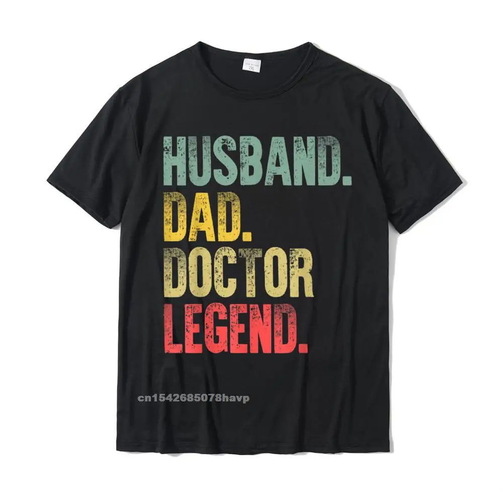 Mens Funny Vintage Shirt Husband Dad Doctor Legend Retro T-Shirt Casual Tops Tees For Men Oversized Cotton Top T-Shirts Summer