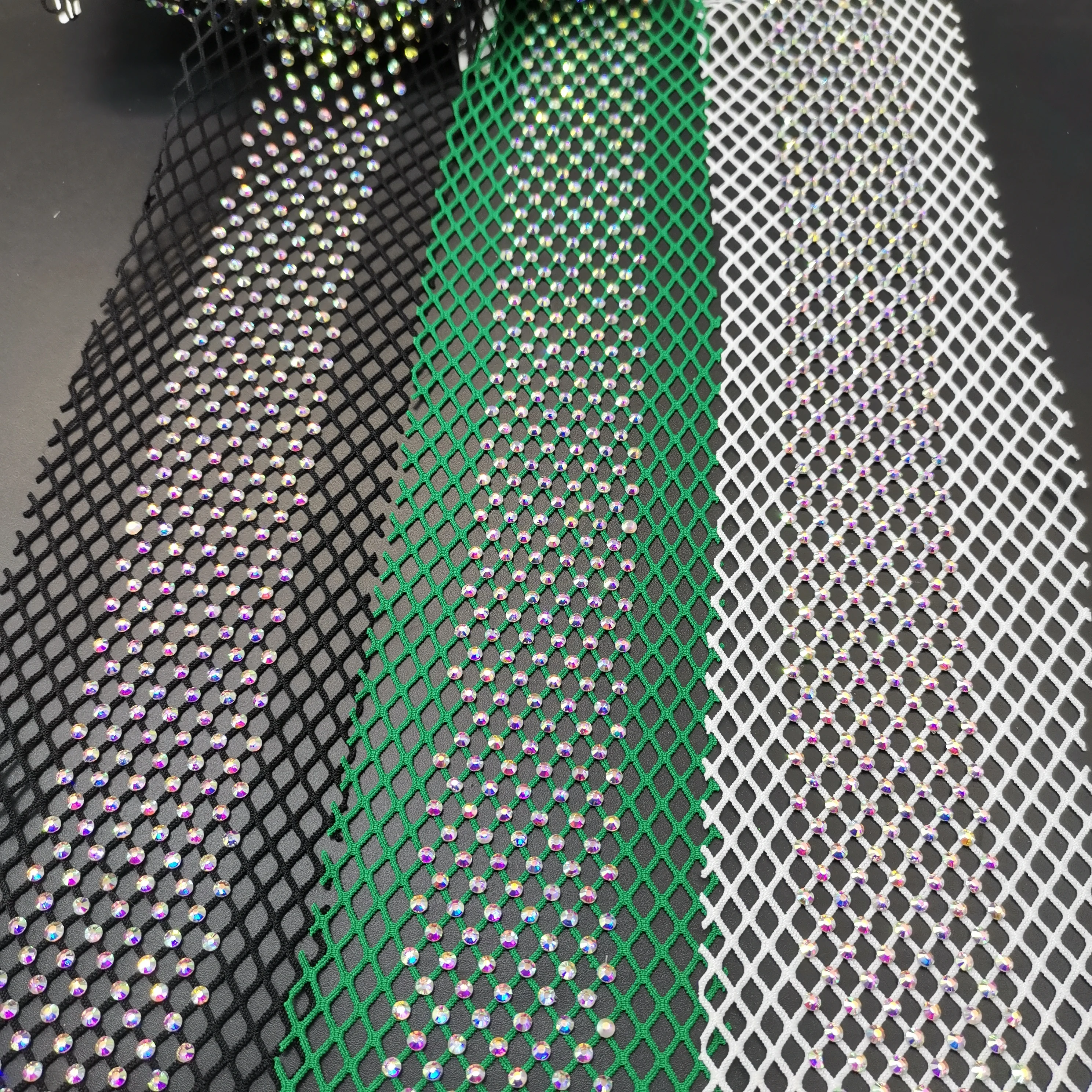 1 yard 8 centimetri di Larghezza Pantaloni lato decorazione di cristallo ab strass trim net banding cintura elastica taglio FAI DA TE del merletto