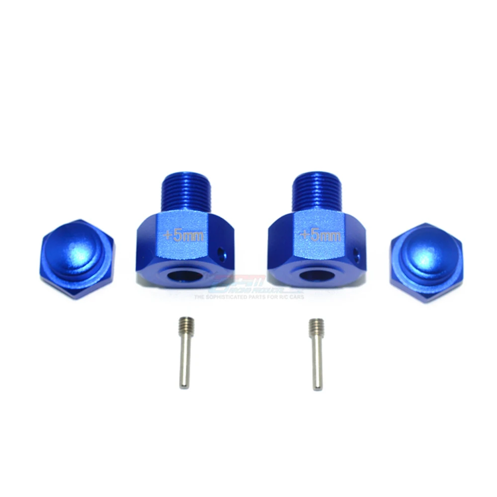 GPM Kim Loại Hợp Kim Nhôm Mở Rộng 5Mm Hex Adapter Bộ Chuyển Đổi Cho LOSI 1:6 Siêu BAJA REY LOS05013 Sa Mạc Ngắn khóa Xe Tải