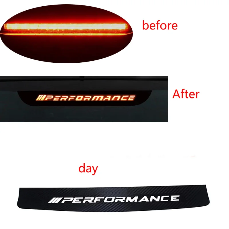 Carbon Fiber M Brake Lights Decorative Sticker For BMW Performance Series 3 5 7 X1 X3 X5 E46 E90 E92 E93 F30 G20 G30 F11 E60 F01