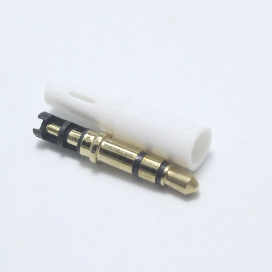 4pcs 3.5mm 3Pole 4Pole 5Pole Stereo Male Plug 2 in 1 Gold-plated Mic DIY Repair Parts for Huawei Samsung Sony PC Taplop