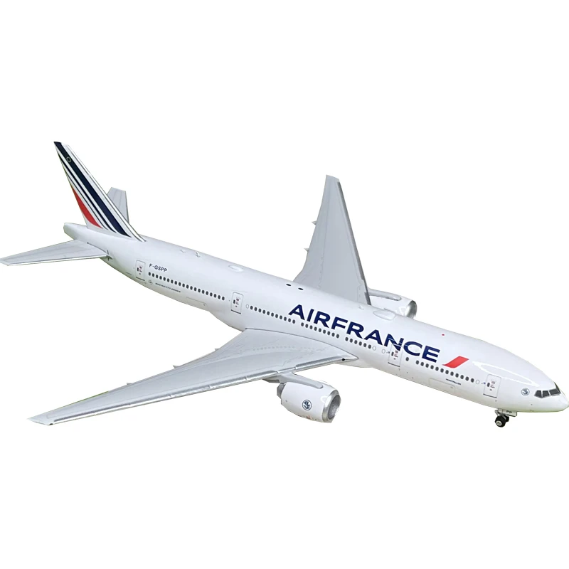 Air france合金ダイキャストモデル、777-200er F-GSPP、新しいシミュレーション収集品、家の装飾、1:400