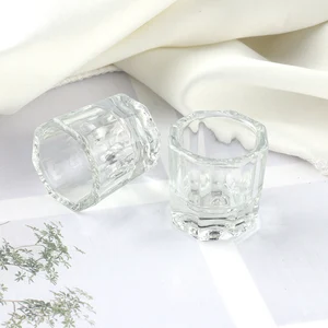 Kristallglasnagelbecher, Dappi -Schale flüssige Acryl, Lichtschale, Startpulver, Ausrüstungsbehälter, Nagelwerkzeuge, 1PC 8 Hauptverkäufe transparenter Acryl -Becher - №6