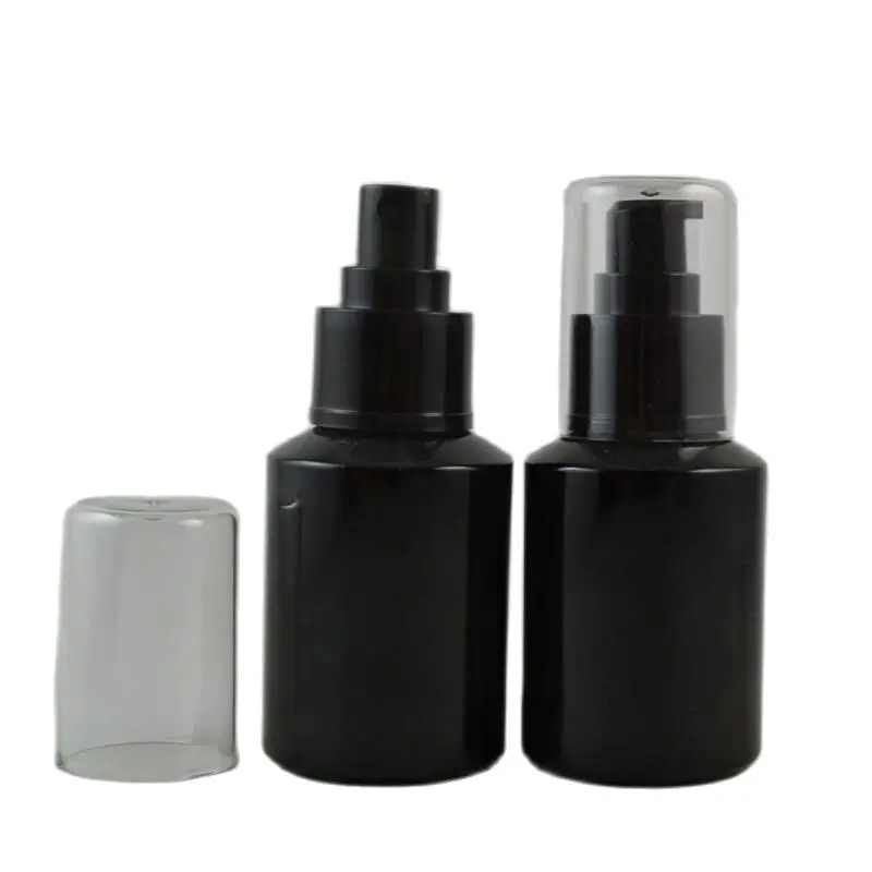 60ML 14pcs/lot High Quality Elegant Perfume Spray Bottle,Shiny Black Glass Cosmetic Spray Bottle,DIY Graceful Emulsion Container