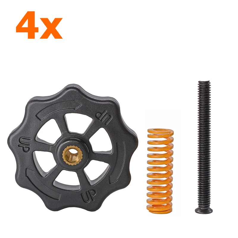 4PCS M3/M4 Wärme Bett Nivellierung Frühling Knopf Teile 3D Drucker Drucken Plattform Schraube Muttern Kalibrierung Zubehör – Detail 15